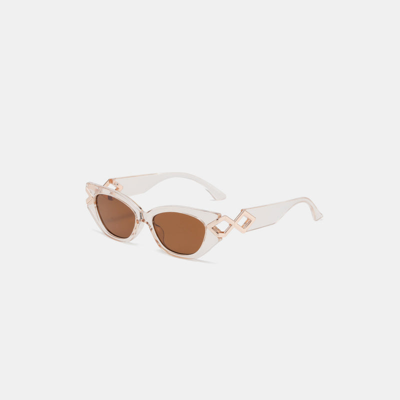 polycarbonate frame cat-eye sunglasses