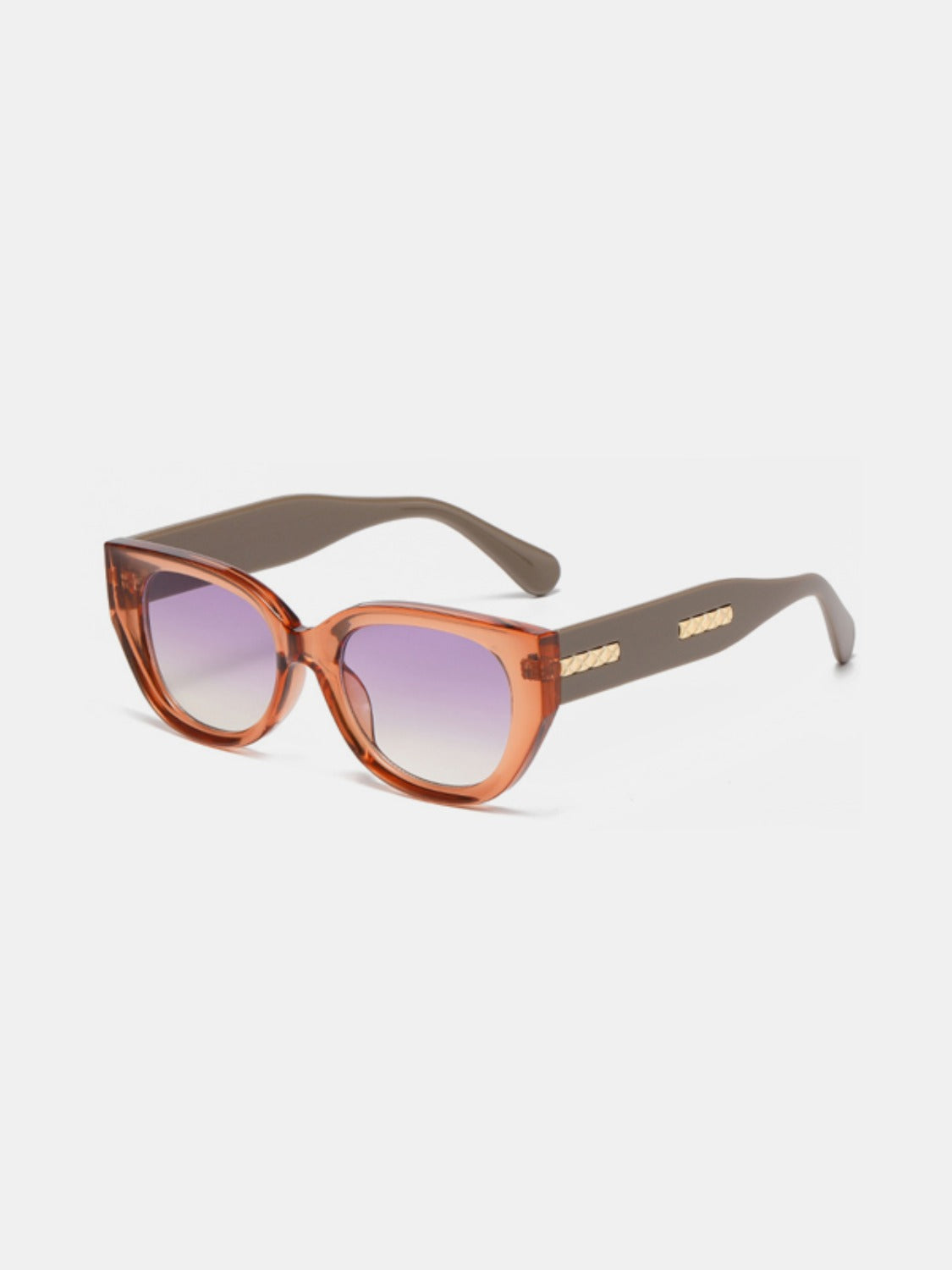 cat eye polycarbonate frame sunglasses