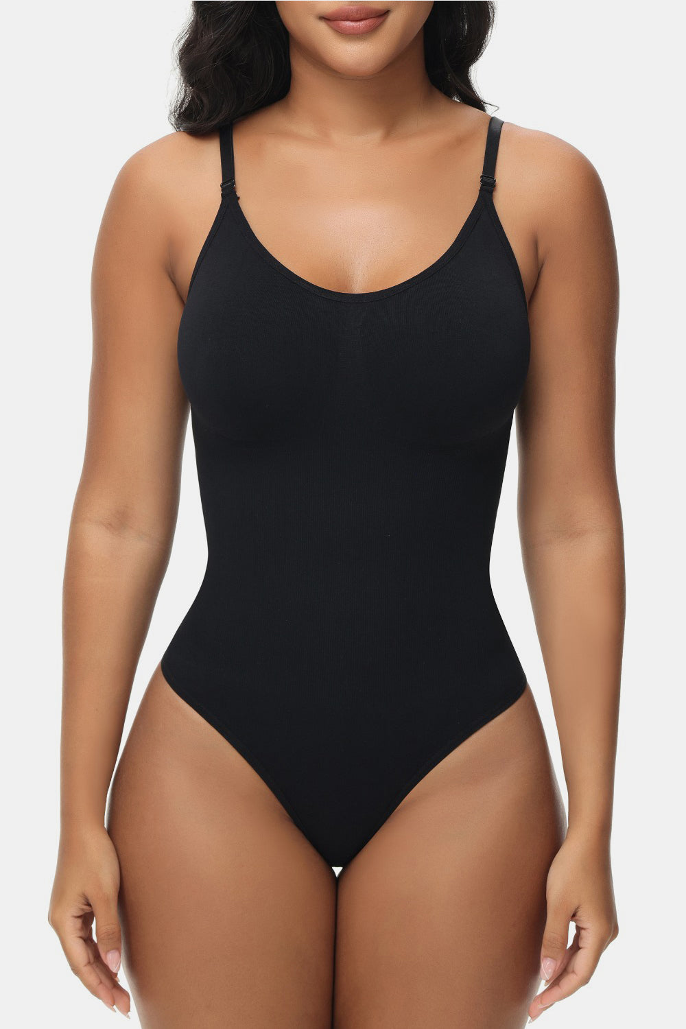 spaghetti strap tummy control bodysuit