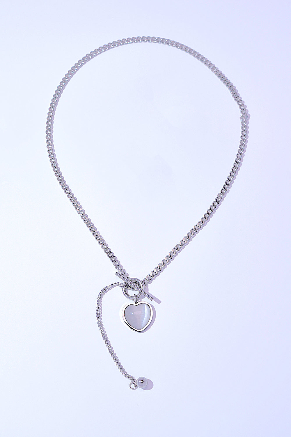 titanium steel heart necklace