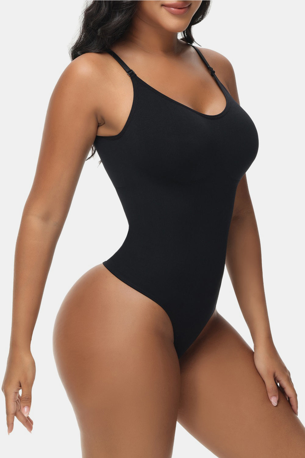 spaghetti strap tummy control bodysuit